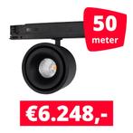 *TIP* LED Railverlichting Ultimo Zwart 50 spots + 50M rails, Zakelijke goederen, Kantoor en Winkelinrichting | Winkel en Inventaris