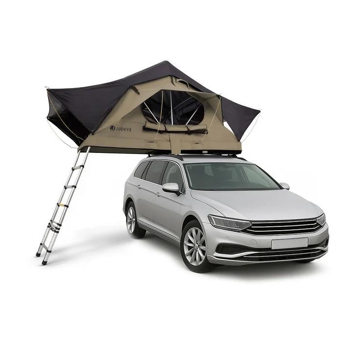 Daktent Lago - 2-persoons - Incl. Matras - Zwart / Kaki, Caravans en Kamperen, Tenten, Nieuw, Verzenden