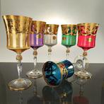 Secoloventesimo - Kelk (6) - Gold Wine Venezia Goblet - 24, Antiek en Kunst