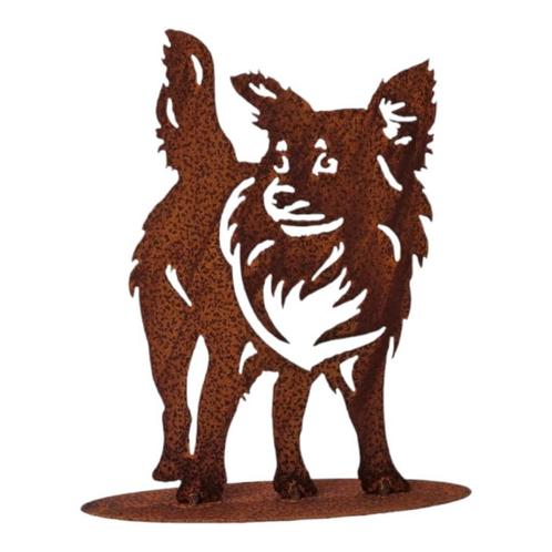 Tuin decoratie beeld Valentino de Chihuahua H27 x B17.5cm, Tuin en Terras, Tuinwanddecoratie, Verzenden