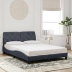 vidaXL Bedframe zonder matras 120x200 cm fluweel donkergrijs, Huis en Inrichting, Slaapkamer | Bedden, Verzenden, Nieuw, Twijfelaar