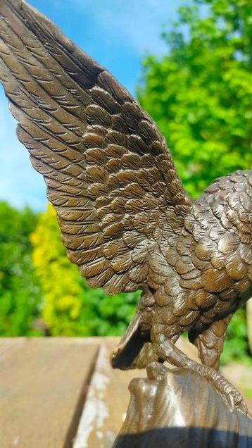 nick - sculptuur, imposante uil met gespreide vleugels - 24 beschikbaar voor biedingen