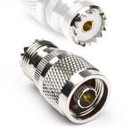 N-plug - UHF (PL259) adapter - Nedis, Verzenden, Nieuw