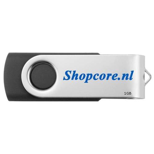 1 GB USB-stick met Shopcore.nl logo, Computers en Software, USB Sticks, Nieuw, Verzenden