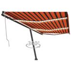 vidaXL Luifel automatisch met LED windsensor 600x350 cm, Verzenden, Nieuw