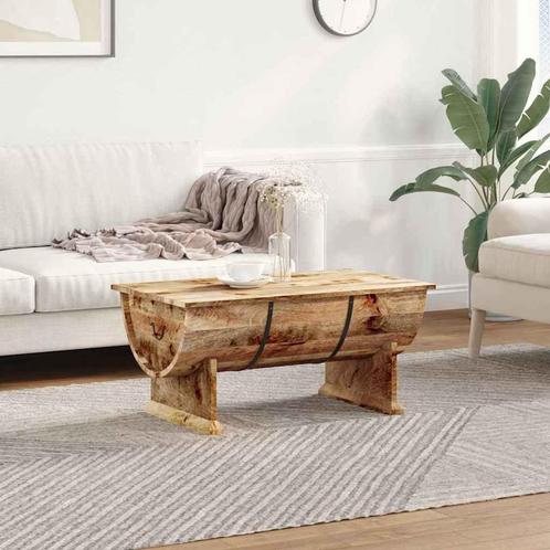 vidaXL Salontafel 88x50x40 cm massief mangohout, Huis en Inrichting, Tafels | Salontafels, 50 tot 100 cm, Nieuw, Overige houtsoorten