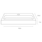 Fonteinset Differnz Flat Keramiek 38x24x7 cm Wit Met Rechte, Ophalen of Verzenden, Nieuw