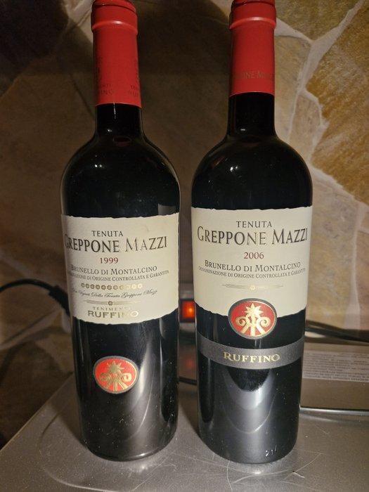 1999 & 2006 Greppone Mazzi - Brunello di Montalcino - 2, Verzamelen, Wijnen