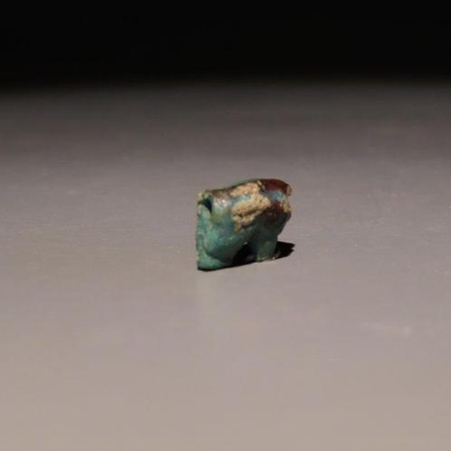 Oud-Egyptisch Faience Udjat Amulet. Late Periode, 664 - 332, Verzamelen, Mineralen en Fossielen