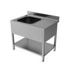 Unninox | 80x70x(h)85 | RVS Spoeltafel Met Bodemschap, Demon, Ophalen of Verzenden, Nieuw in verpakking