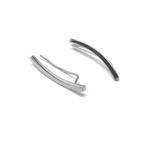 Zilveren strakke ear cuff oorklimmers, Sieraden, Tassen en Uiterlijk, Oorbellen, Verzenden, Nieuw, Zilver
