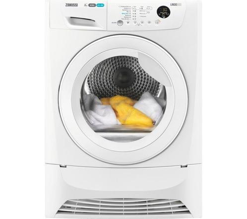 Zanussi Zdc8203wz Condensdroger 8kg, Witgoed en Apparatuur, Wasdrogers, Zo goed als nieuw, Voorlader, 85 tot 90 cm, Ophalen of Verzenden