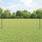 vidaXL Euro Omheining met 22 U-Palen Grijs 0,6x50 m Staal, Verzenden, Nieuw, IJzer