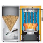 Pelletketel Biodom 27-C5, Doe-het-zelf en Verbouw, Geisers en Boilers, Nieuw, Verzenden