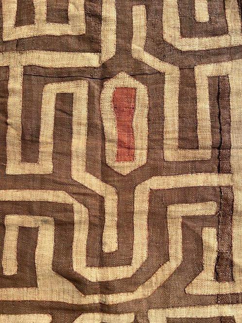 Nr. 10 Raffia stoffen laken - Vloerkleed - 335 cm - 54 cm, Antiek en Kunst, Kunst | Niet-Westerse kunst