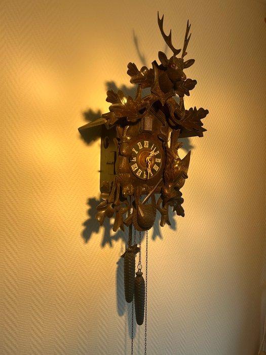 Koekoeksklok - Hout, Messing - 1900-1910, Antiek en Kunst, Antiek | Klokken