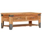 vidaXL Salontafel 110x52x45 cm massief acaciahout, 100 tot 150 cm, Verzenden, Nieuw, 50 tot 100 cm