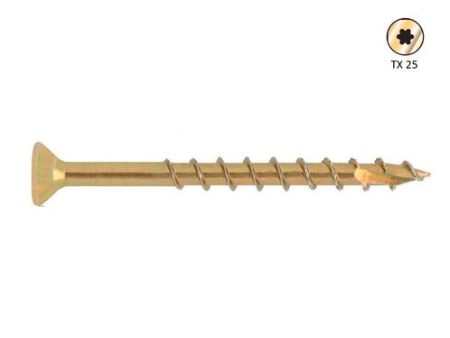Houtschroeven 6.0x70mm Torx (150 stuks), Doe-het-zelf en Verbouw, Isolatie en Afdichting, Ophalen of Verzenden