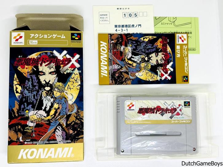Super Famicom - Akumajo Dracula XX / Castlevania + Reg. Card, Spelcomputers en Games, Games | Nintendo Super NES, Gebruikt, Verzenden