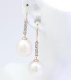 Zonder minimumprijs - Oorbellen - 14 karaat Geel goud Parel, Nieuw