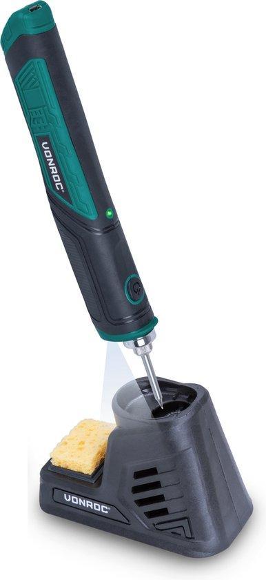 2dekans | VONROC Soldeerbout 4V – Max. 450°C – Incl., Doe-het-zelf en Verbouw, Gereedschap | Overige machines, Zo goed als nieuw