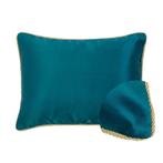 kussen satijn petrol 35x45cm, Huis en Inrichting, Woonaccessoires | Overige, Verzenden, Nieuw