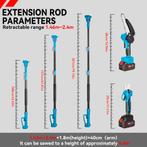 Mini kettingzaag - Elektrische snoeischaar - Met accu - Blau, Verzenden, Zo goed als nieuw
