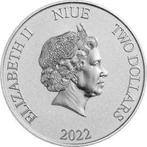 Niue. 2 Dollars 2022 Disney - Dagobert Duck, 1 Oz (.999)
