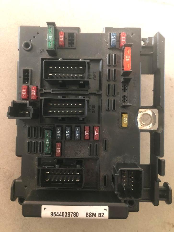 Peugeot Citroen Zekeringenkast BSM B2 9644038780, Auto-onderdelen, Elektronica en Kabels, Gebruikt, 3 maanden garantie, Citroën