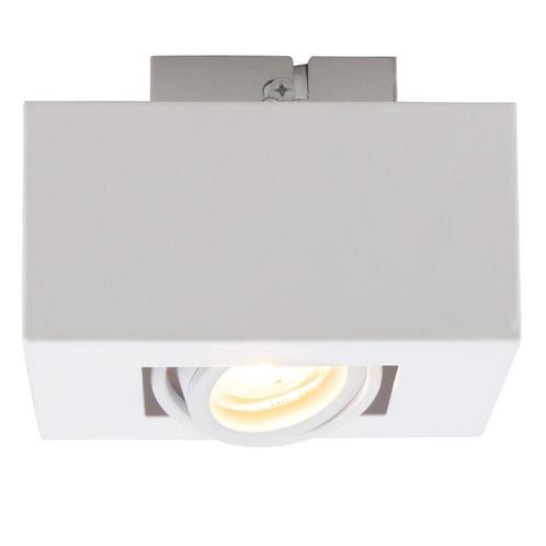 Moderne opbouwspot wit, Akira, Huis en Inrichting, Lampen | Plafondlampen, Nieuw, Metaal, Ophalen of Verzenden