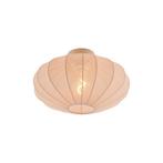 Japandi plafondlamp beige met stoffen kap - Bida, Nieuw, Overige materialen, Design