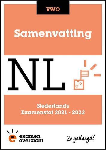 ExamenOverzicht   Samenvatting Nederlands VWO 9789493237988