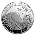 Somalische Olifant 2 oz 2018, Zilver, Losse munt, Overige landen, Verzenden