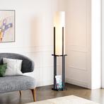 lux.pro Staande lamp Gisborne vloerlamp 146x25x25 cm E27 zwa, Huis en Inrichting, Lampen | Vloerlampen, Nieuw, Verzenden