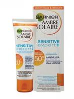 Garnier Zonnemelk - Sensitive Ambre Solaire SPF50 50 ml, Sieraden, Tassen en Uiterlijk, Uiterlijk | Lichaamsverzorging, Nieuw