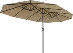 Dubbele parasol - 460x270 cm - met hendel -  met stok voor, Verzenden, Nieuw