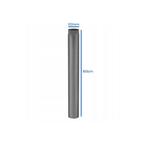 Kachelpijp Zwart | 100cm | 120mm | OP=OP, Hoog rendement (Hr), Minder dan 60 cm, Ophalen of Verzenden, 80 cm of meer