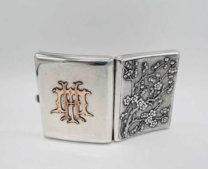 Wang Hing - Sigarettendoos - .900 zilver - Chinese, Antiek en Kunst, Antiek | Goud en Zilver