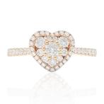 Ring - 18 karaat Roségoud - 0.59ct. tw. Diamant (Natuurlijk), Sieraden, Tassen en Uiterlijk, Ringen, Nieuw