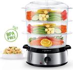 Aigostar Stoomkoker 9L - met Timer - 800W - 3 Lagen - RVS, Witgoed en Apparatuur, Eierkokers, Verzenden, Nieuw