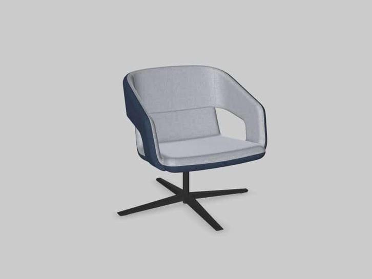 Vergader/loungestoel Twist&Sit aluminium 4-sterframe, Zakelijke goederen, Kantoor en Winkelinrichting | Kantoormeubilair en Inrichting