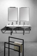 SKA Moderno complete badkamermeubel met frame 120 mat zwart, Huis en Inrichting, Badkamer | Badkamermeubels, Nieuw, Ophalen of Verzenden