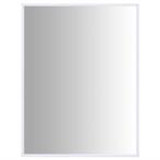 vidaXL Spiegel 80x60 cm wit, Huis en Inrichting, Woonaccessoires | Spiegels, Verzenden, Nieuw