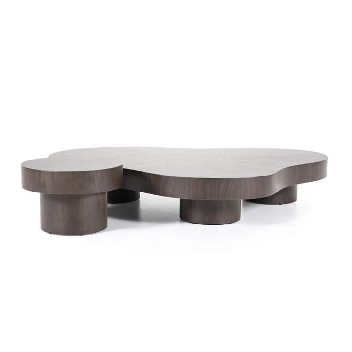 Salontafels Bobbie - 150cm - Zwart/Bruin - 95977 - salont..., Huis en Inrichting, Tafels | Salontafels, Nieuw, Overige materialen