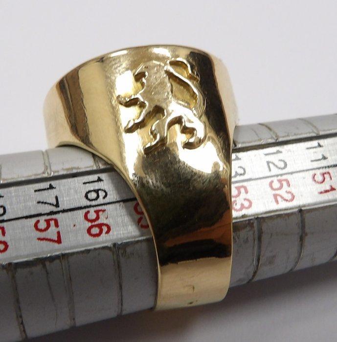 Zegelring - 18 karaat Geel goud - Munt 20 FR Napoléon III, Sieraden, Tassen en Uiterlijk, Antieke sieraden
