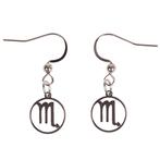 Oorbellen Zilverkleurig - hanger sterrenbeeld Schorpioen NIE, Ophalen of Verzenden, Nieuw