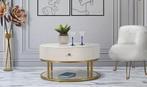 SALONTAFEL MONTPELLIER CRÈME CM Ø 75X36, Ophalen of Verzenden, Nieuw