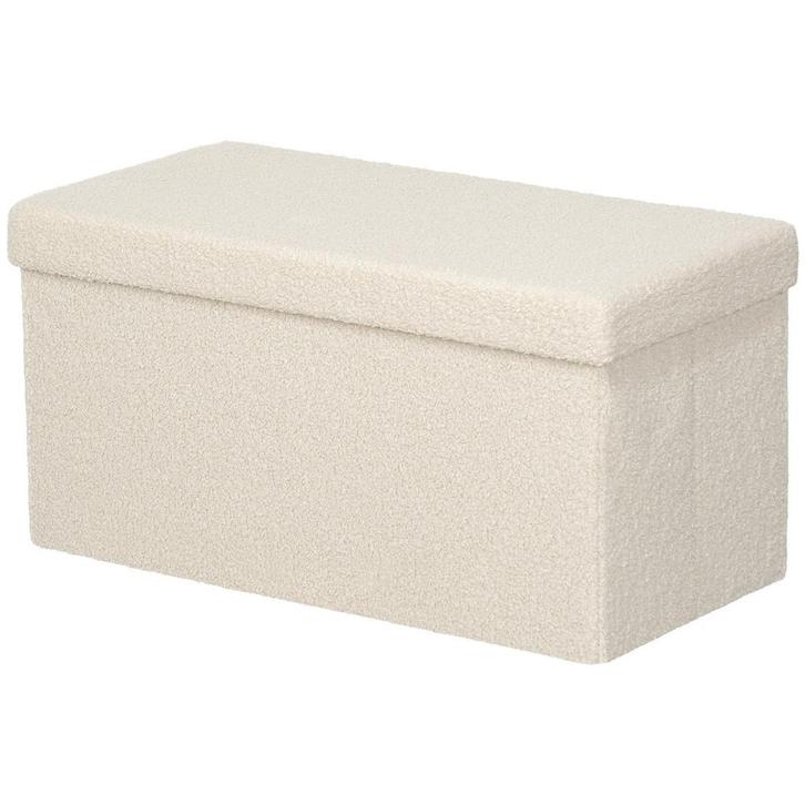 TRUUSK Opvouwbare Zitbank met Opbergruimte - Gestoffeerd met, Huis en Inrichting, Stoffering | Behang, Verzenden