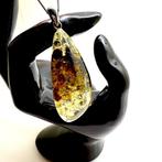 Zilveren ketting en hanger met natuurlijk Baltisch amber -, Verzamelen