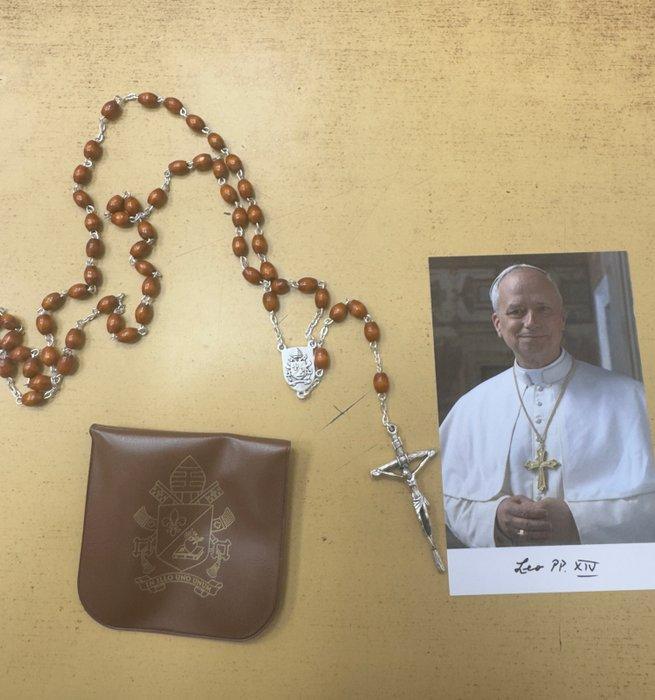 Rosario Papa Leone XIV - Vaticaan - 2025 - Verzilverd - 2025, Antiek en Kunst, Antiek | Boeken en Bijbels